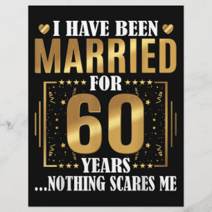 Flyer Eu sou casado por 60 anos 60º casamento