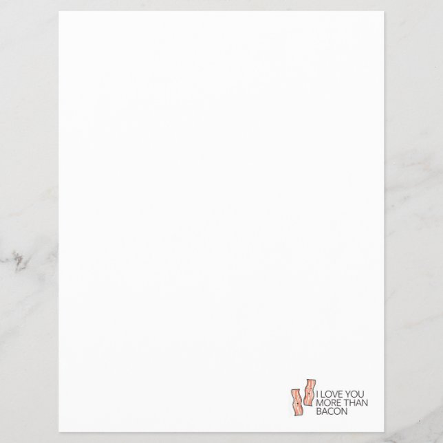 Flyer Eu te amo mais do que Bacon (Frente)