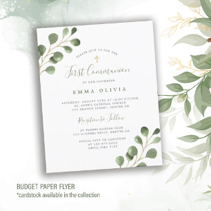 Flyer Eucalipto Orçamento Primeiro Convite à Comunidade 