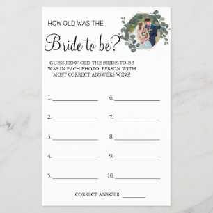 Flyer Eucalyptus adivinha quantos anos ela tinha no cart