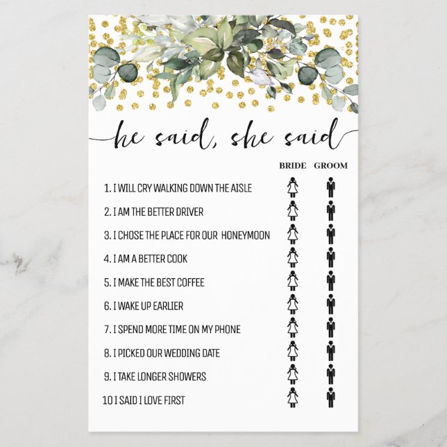 Flyer Eucalyptus Gold Disse Que Disse Que Ela Disse Cart (Frente)