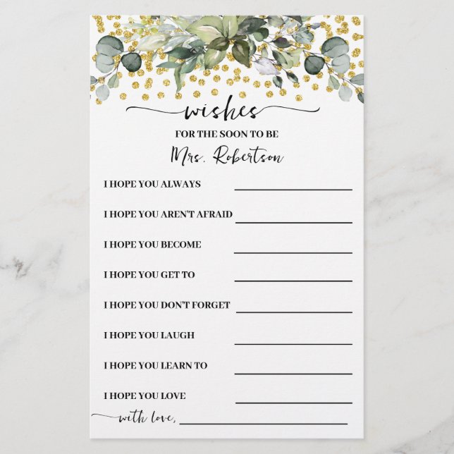 Flyer Eucalyptus quer que em breve seja a Sra. Card Flye (Frente)