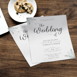 Flyer Eucalyptus Wedding Convite F