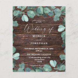 Flyer Eucalyputs & Wood Greenery Casamento