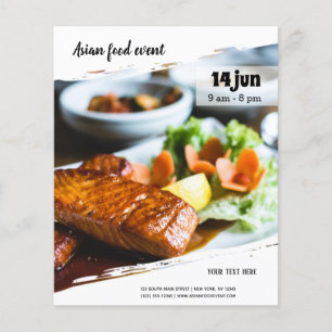 Flyer Evento asiático da comida
