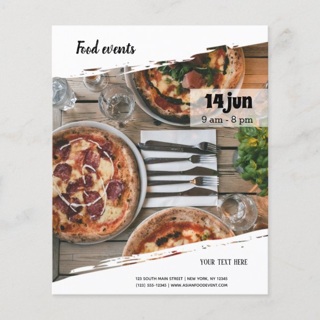 Flyer evento de comida (Frente)