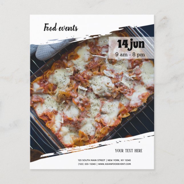 Flyer evento de comida (Frente)