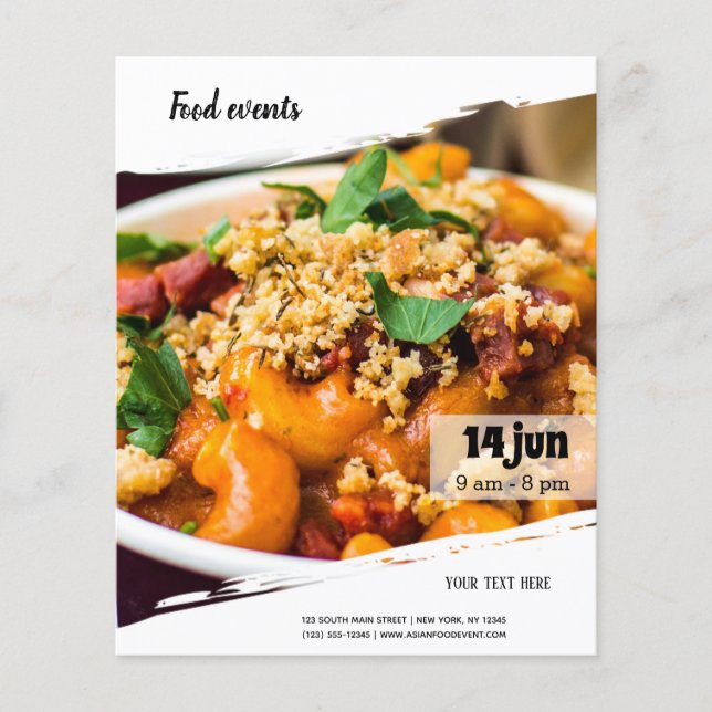 Flyer evento de comida (Frente)