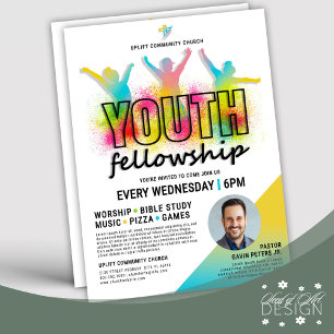Flyer Evento de Fellowship Joyful & Colorary