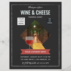Flyer Evento de harmonização de vinho e queijo adicionar