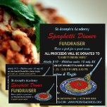 Flyer Evento de Janto de Fundraiser de na moda Spaghetti<br><div class="desc">Na moda Spaghetti Janta Folheto de Anúncios de Eventos de Fundraiser pela Loja de Cartão de visita.</div>
