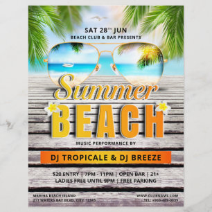 Flyer Evento de Marketing do Tropical Summer Party Club
