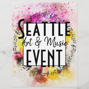 Flyer Evento de Música e Arte