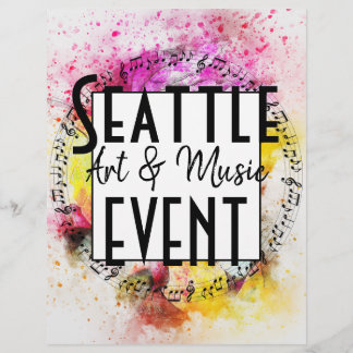 Flyer Evento de Música e Arte