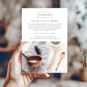 Flyer Evento Empresarial Minimalista Profissional Foto