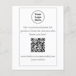 Flyer Exibição de Tabletop de Código QR