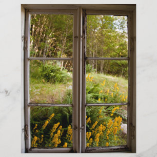 Flyer Exibir através da janela antiga