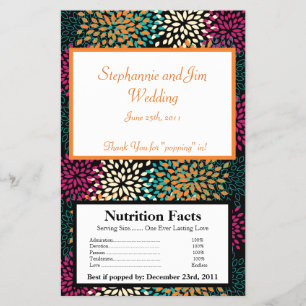 Flyer Explosão floral do outono do envoltório da pipoc