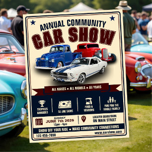 Flyer Exposição de Carros da Comunidade