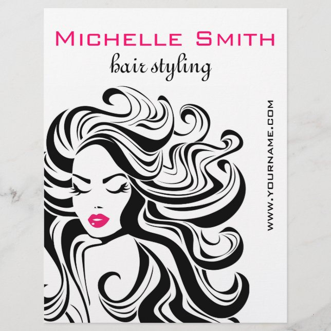 Flyer Extensões de Cabelo de Estilo de Cabelo Branco Bra (Frente)