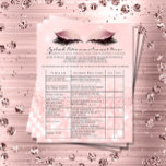 Flyer Eyelash Extensão de Responsabilidade Rosa Rosa<br><div class="desc">Você está procurando uma maneira de proteger sua empresa e garantir que seus clientes saibam os riscos potenciais das extensões do eyelash? Não olhe mais do que o nosso passageiro cor-de-rosa com Rosa de isenção de responsabilidade da extensão Eyelash! Como proprietário de negócios, proteger-se a si mesmo e aos seus...</div>