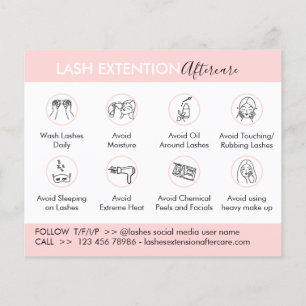 Flyer Eyelash Extension Products Aftercare Budget
