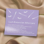 Flyer Eyelash Extensões Lavanda Salão de Cuta Após Cuida<br><div class="desc">Cartões De Pós-Cartões De Extensão Eyelash Retirada Em Mão Bonita.</div>