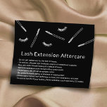 Flyer Eyelash Extensões Makeup Artista Cute Após Cuidado<br><div class="desc">Cartões De Pós-Cuidados Minimalistas De Extensão Eyelash,  Feita Com Uma Mão Bonita.</div>