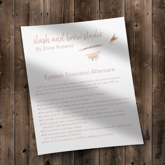 Flyer Eyelash & Makeup Artista de Ocultação (Criador carregado)