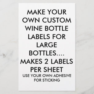FLYER FAÇA SEUS PRÓPRIOS RÓTULOS DE GARRAFA DE VINHO 