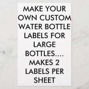 FLYER FAÇA SUAS PRÓPRIAS ETIQUETAS DE GARRAFA DE ÁGUA/VI