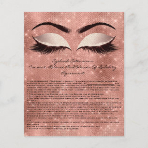 Flyer Faísca do rosa dos olhos da renúncia da