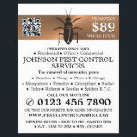 Flyer Faixa Dourada rosa - Barata Preta - Controle de Pr<br><div class="desc">Rosa Dourado Strip - Black Cockroach - Pest Control Advertising Flyer by the Cartão de visita Store.</div>