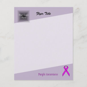 Flyer Faixa Padrão Roxa