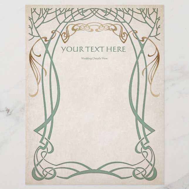 Flyer Fantasy Medieval Celtic Wedding (Frente)