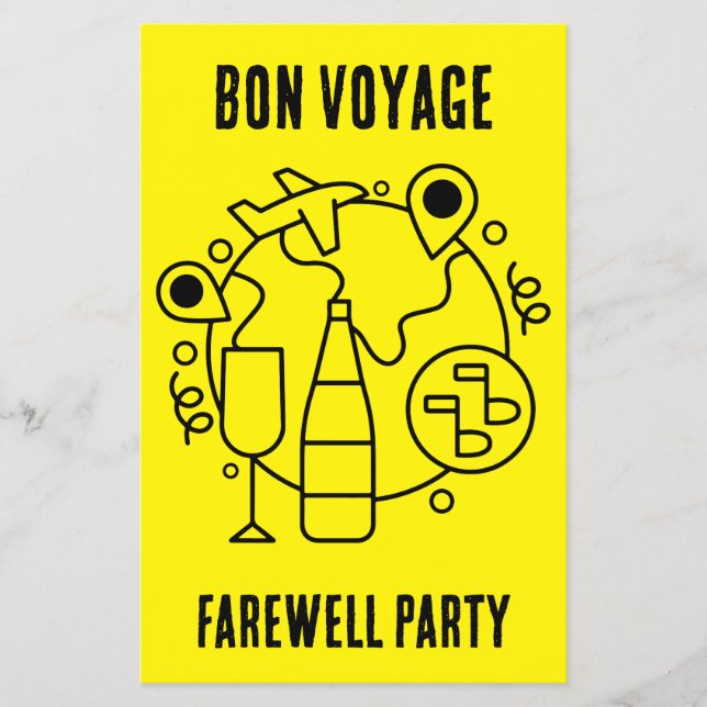 Flyer Farewell Bon Voyage Party (Frente)
