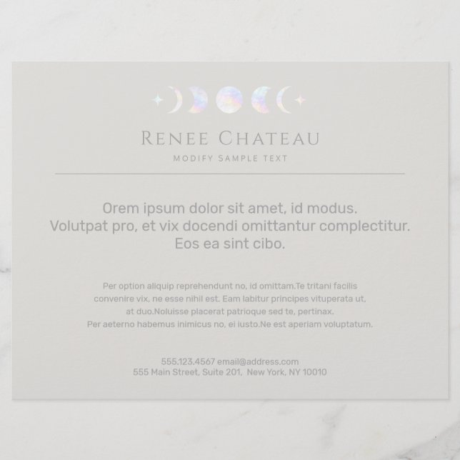 Flyer Fase da Lua (Frente)