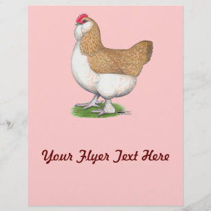 Flyer Faverolle Hen