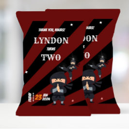 Flyer Favoritos para festas Ninja Ninja Theme Birthday C