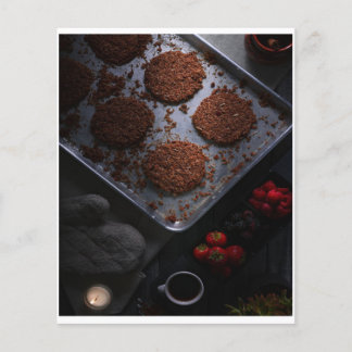 Flyer Fazendo alguns cookies de chocolate