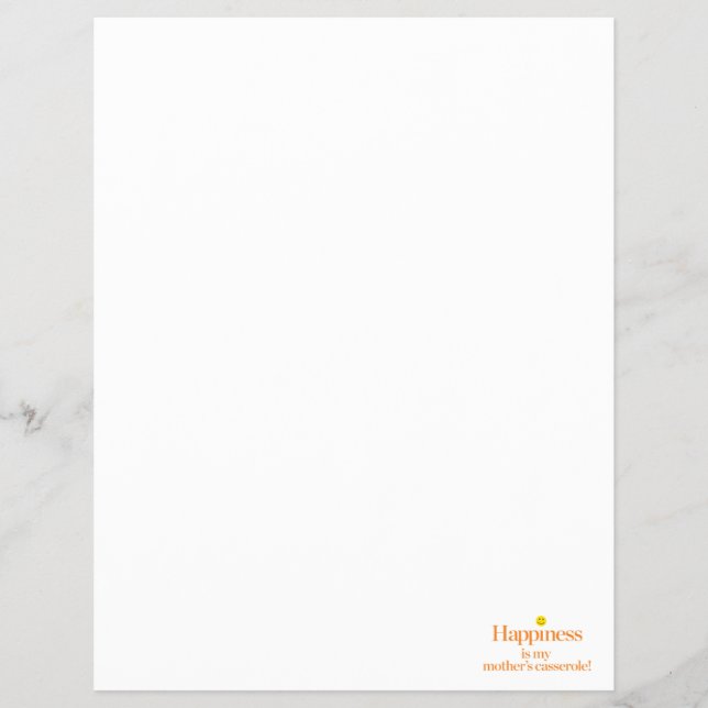 Flyer Felicidade é o Casserol da Minha Mãe (Frente)