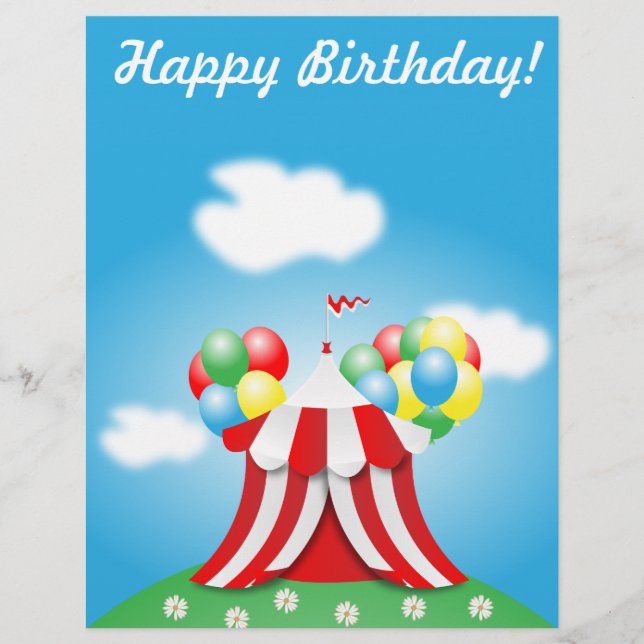 Flyer Feliz aniversário (Frente)