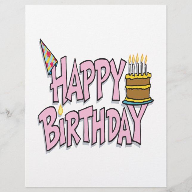 Flyer Feliz aniversário (Frente)