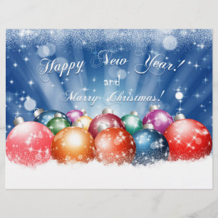 Flyer Feliz ano novo e Feliz Natal