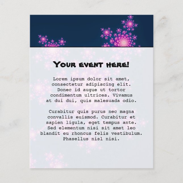 Flyer Feliz Ano Novo Fractal (Frente)