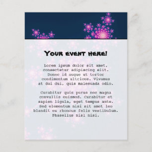 Flyer Feliz Ano Novo Fractal