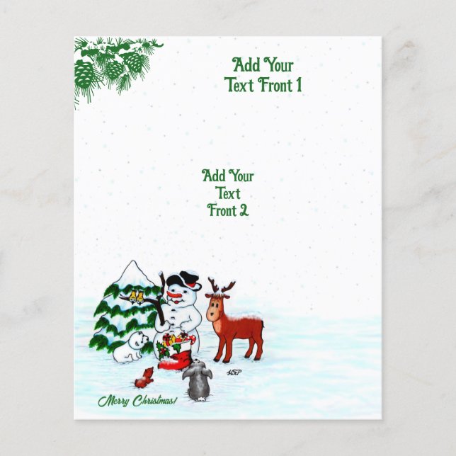 Flyer Feliz Natal! Neve com Amigos (Frente)