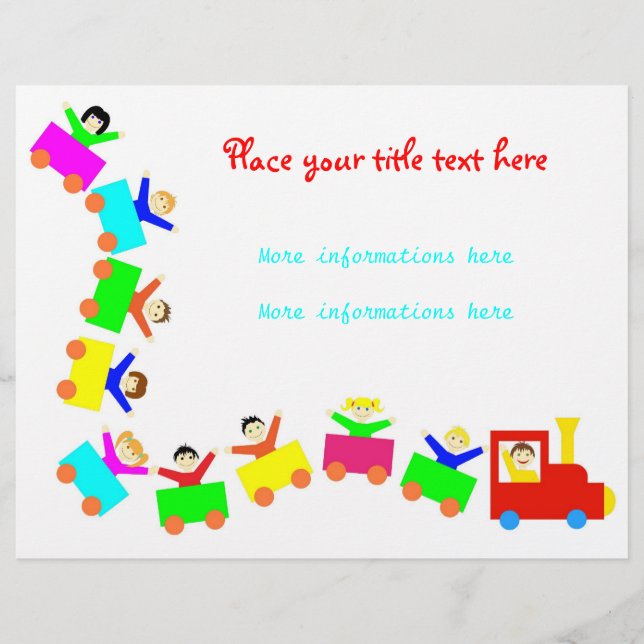 Flyer Feliz trem infantil (Frente)