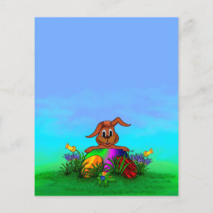 Flyer Felz pascoa! Coelho páscoa