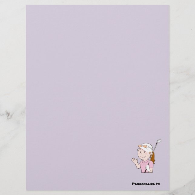 Flyer Female Golfer (Frente)